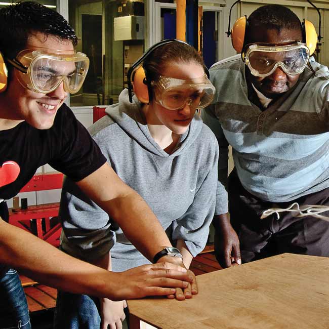 Students in the workshop